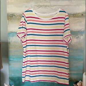 TALBOTS Cold Shoulder Top